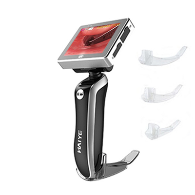 Laringoscópio video Handheld médico recarregável com lâmina descartável