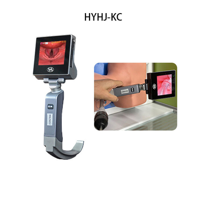 Laringoscópio de vídeo portátil para intubação CMOS com visualização de glote hiperangulada de 70 graus