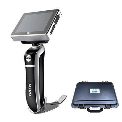 Laringoscópio visual médico com tela colorida TFT de 3&quot; certificado pela FDA com lâminas descartáveis