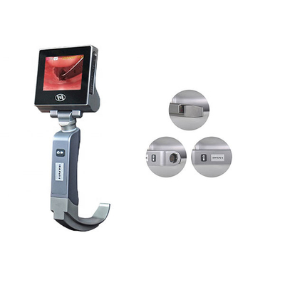 Videolaringoscópio rígido reutilizável LCD de 3 polegadas Videolaringoscópio com 5 lâminas