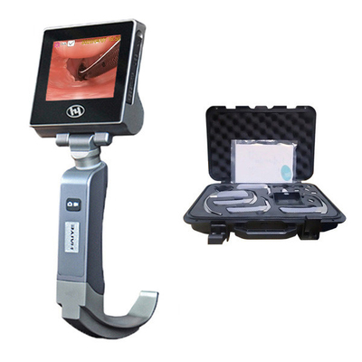 Videolaringoscópio rígido reutilizável LCD de 3 polegadas Videolaringoscópio com 5 lâminas