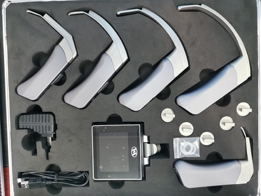 Laringoscópio video visual Handheld da anestesia médica com as 5 lâminas reusáveis