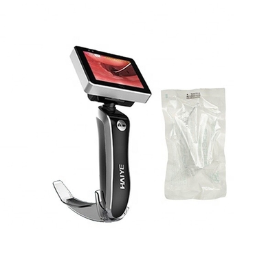 laringoscópio video ótico do LCD de 3,0 polegadas com as lâminas descartáveis da categoria 3P médica