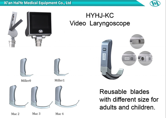 saída video portátil de USB do laringoscópio de 1280*720px Haiye