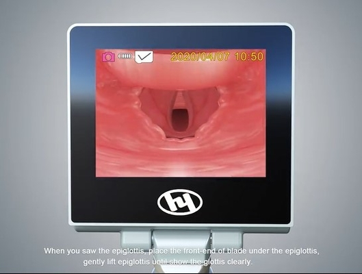 Laringoscópio video flexível visual reusável Handheld médico portátil da operação cirúrgica com a lâmina reusável inoxidável