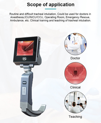 Laringoscópio video Neonatal de aço inoxidável 3400mA de Haiye